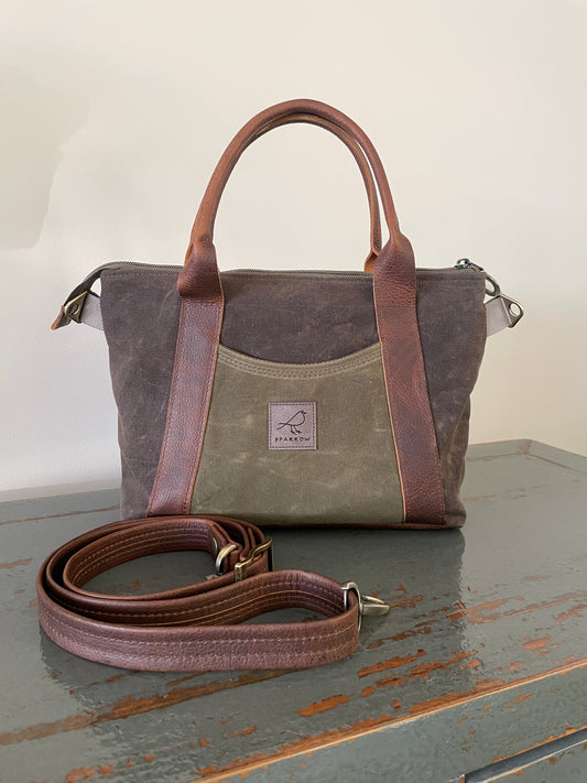 Oxbow Mini Tote/Crossbody, 3/4 scale